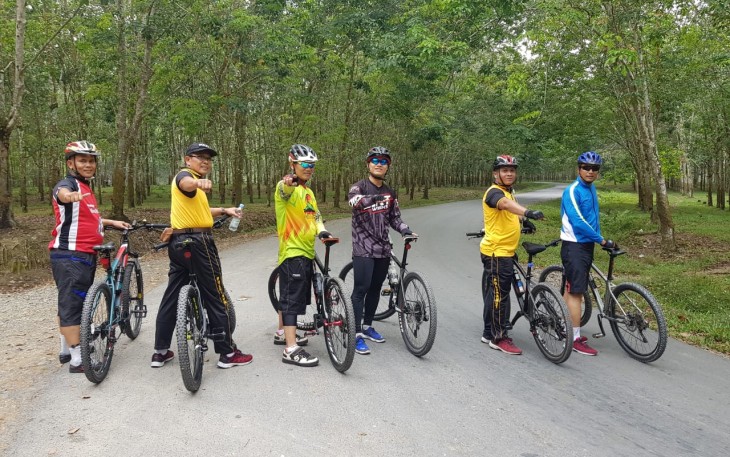 Waka Polres Labuhanbatu Kompol H Rohmad Bersama Personil Polres Labuhanbatu Gowes Bareng ISSI