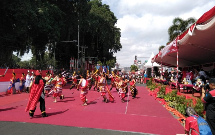 Semarak Pawai Budaya Peringatan HUT RI Ke 74 Tahun 2019 di Kota Blitar