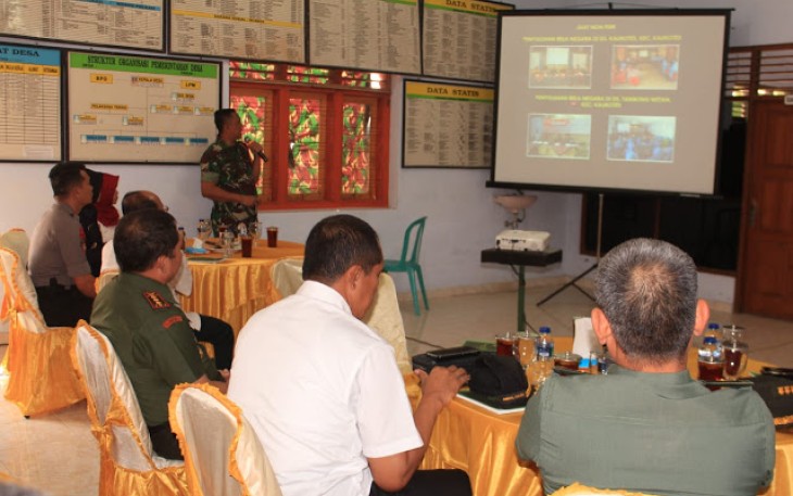 Dandim Klaten Paparkan TMMD Kepada Tim Wasev Dari Komisi I DPR RI Dan Kemenhan RI