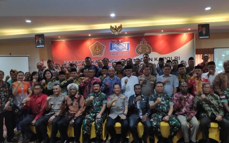 Panglima TNI dan Kapolri serta Tokoh Masyarakat Serukan Perdamaian Papua