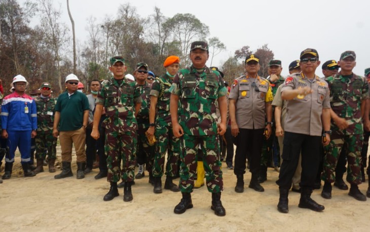 Panglima TNI dan Kapolri Pantau Kondisi Karhutla