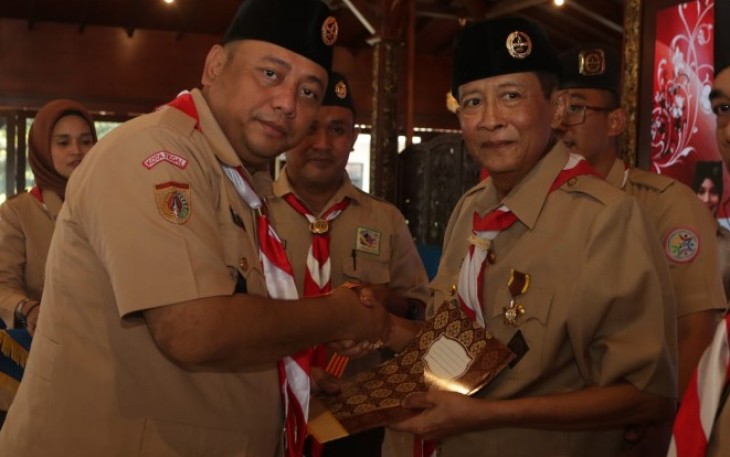 Kepengurusan Kwartir Cabang Gerakan Pramuka Kota Tegal masa bhakti 2019-2023 Resmi di Lantik
