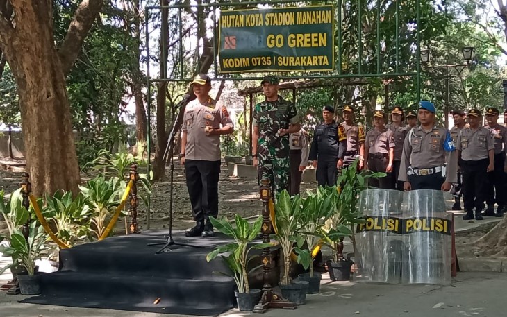 TNI-Polri di Soloraya Ikuti Apel Gelar Pasukan Jelang Aksi Massa di Gedung DPRD