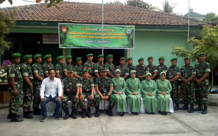 Komandan Kodim Dandim 0723/Klaten Letkol Kav Minarso S sos Laksanak Kunjungan Kerja  Ke Koramil 12 Manisrenggo