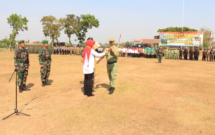 Kolaborasi TNI Dengan Pemkab Klaten Pada Karya Bakti Mandiri Klaten Bersinar