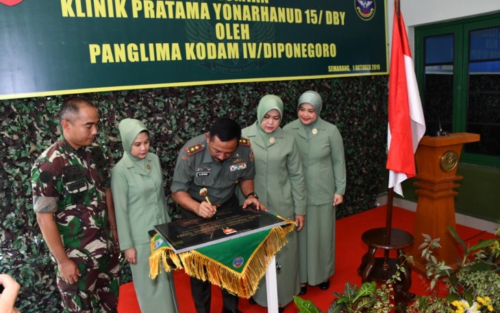 Pangdam IV Resmikan Klinik Pratama Yonarhanud 15/DBY