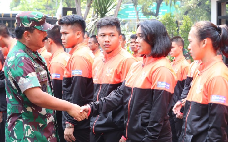 Panglima TNI Lepas Tim Karate Indonesia dan Kontingen TNI