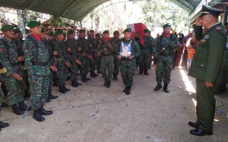 Pemakaman alm Sarwi veteran pejuang 