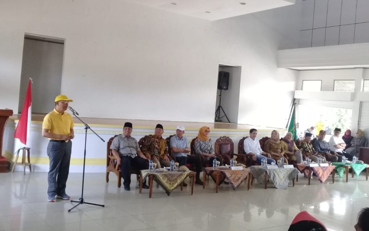 Gubernur Bengkulu Rohidin Mersyah saat memberikan sambutan
