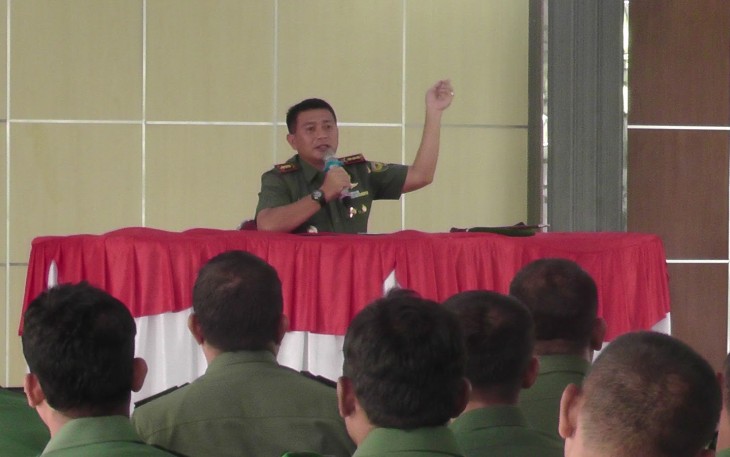 Dandim 0407/Bengkulu saat memberi arahan