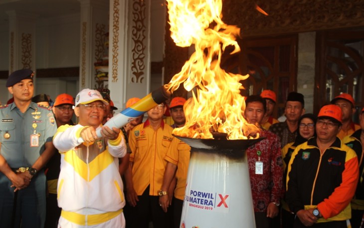 Torch Relay Api Abadi Porwil Sumatera X dan Promosi Potensi Geothermal Bengkulu