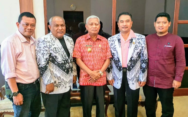 Pengurus PGRI asahan audensi Ke Bupati Asahan