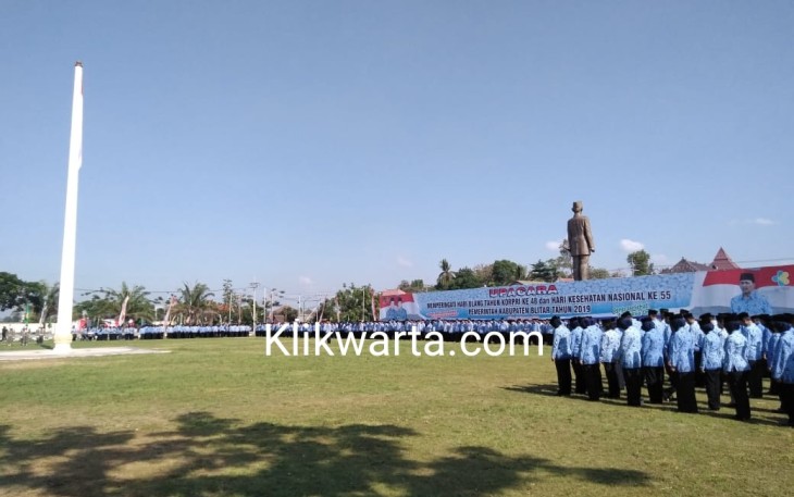 Pelaksanaan Upacara Bendera Peringatan HUT Korpri ke 48 Dan HKN 