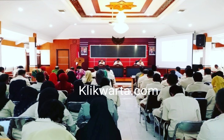 Suasana Pertemuan Pengarahan Sekda Pemkot Blitar Kepada OPD Dalam Rangka Sinkronisasi Aset Daerah