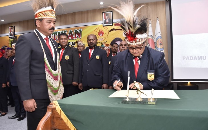 Panglima TNI Lantik Pengurus Forki Papua