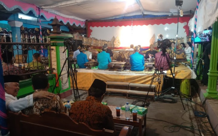 Koramil Wonosari Hadiri Pagelaran Wayang Kulit Diwilayah   