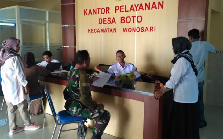 Babinsa Wonosari Jalin Silaturahmi Dengan Aparat Pemerintah Desa