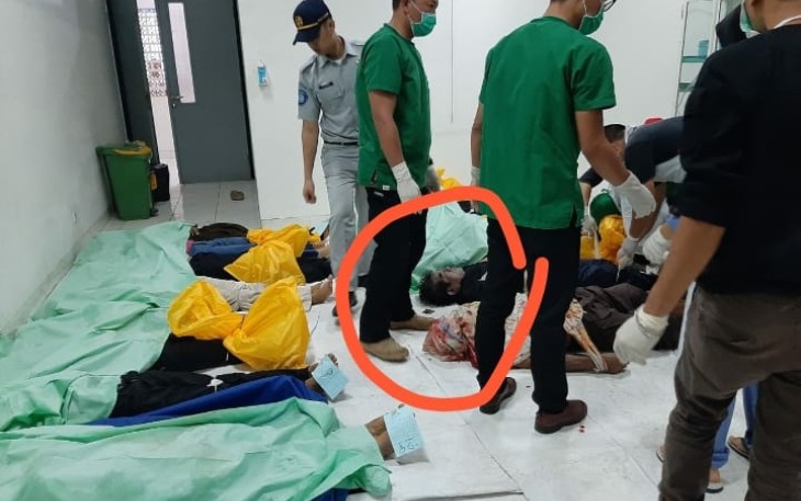 Korban saat dievakuasi ke RS Besemah Kota Pagaralam