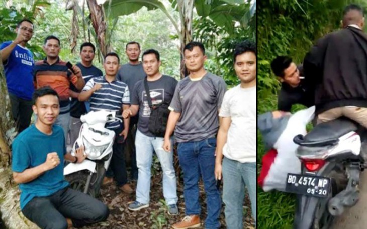 Pasca penemuan motor korban di kebun warga