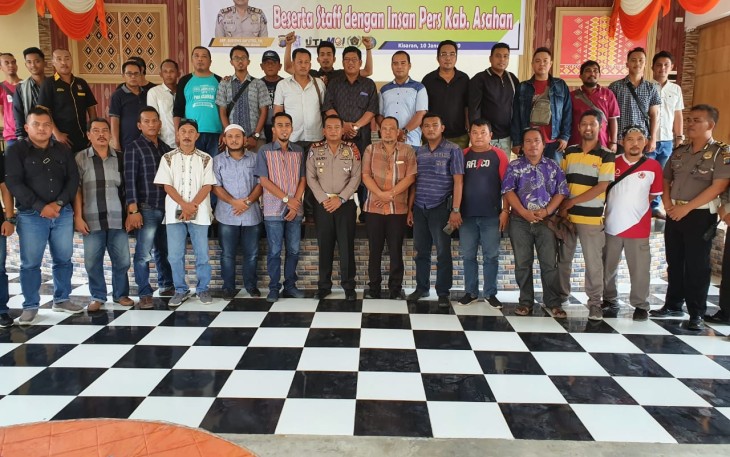 Satlantas Polres Asahan Temu Ramah dengan Insan Pers Asahan