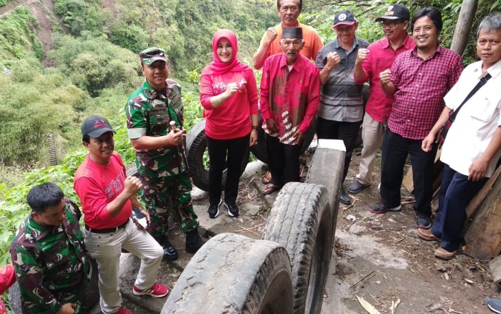 Dandim dan Bupati Klaten Kunjungi Kampung Terisolir di Lereng Merapi