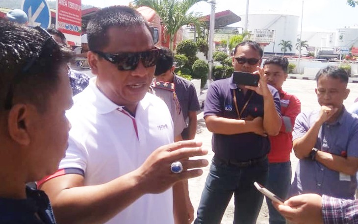Fahmi Sidik Abulle SH Kuasa Hukum Simon Tudus saat diwawancarai