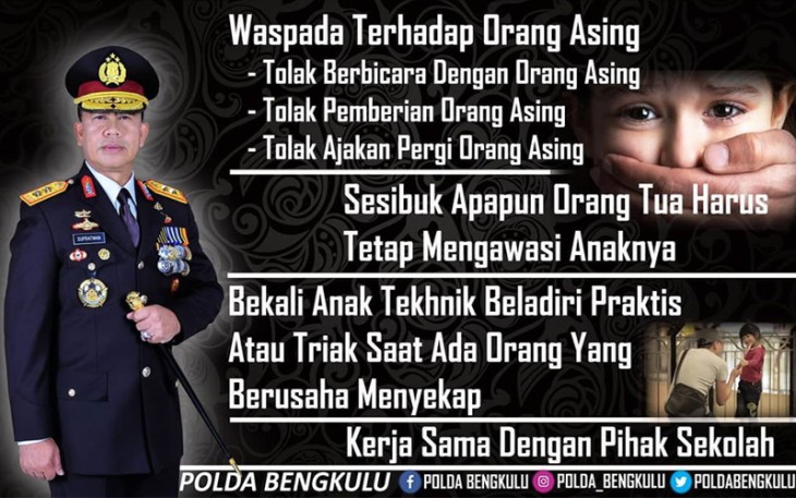 Imbauan Kapolda Bengkulu