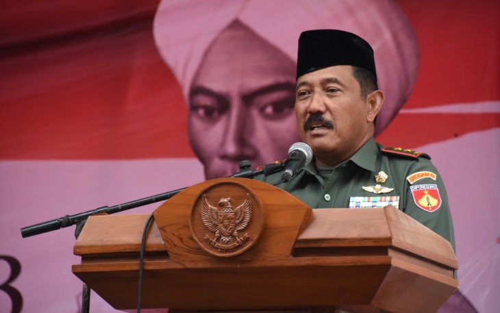 Pangdam IV Diponegoro Mayjen TNI Mochamad Effendi saat memberikan sambutan