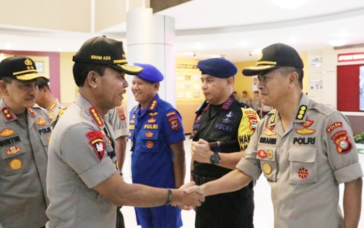 Kapolri Jenderal Polisi Drs. Idham Azis saat berkunjung ke Polda Sulsel