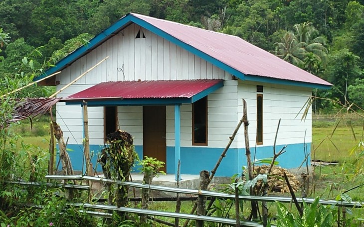 Rumah yang dibangun Pemerintah Desa Awe Seubal dari Dana Desa tahun anggaran 2019.