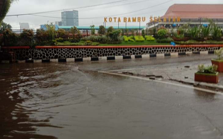 Kondisi banjir di Kelurahan Kota Bambu Selatan