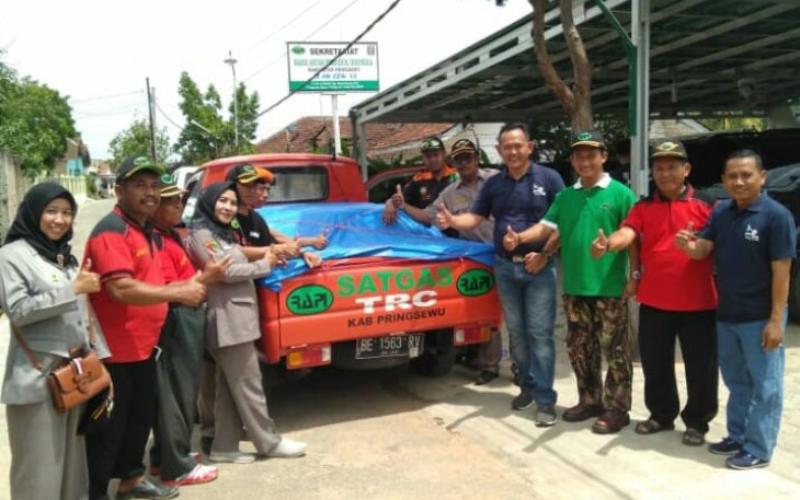 RAPI Wilayah 12 Kabupaten Pringsewu Kirim Bantuan ke Lokasi Bencana Semaka