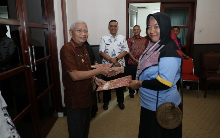 Bupati Asahan Lepas Keberangkatan 16 Orang Peserta BBPLK Bekasi yang Telah Lulus Seleksi