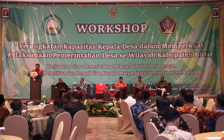 Wakil Bupati Blitar Marhaenis Urip Widodo saat memberikan sambutan 