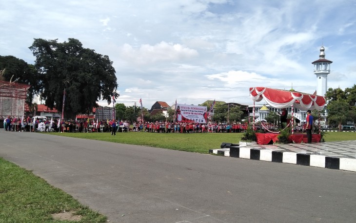 Suasana upacara pembungkaan KOSN 