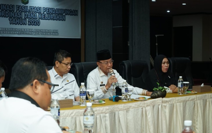 Rapat Koordinasi Fasilitas Pendamping Tim Koordinasi dana kelurahan tahun 2020