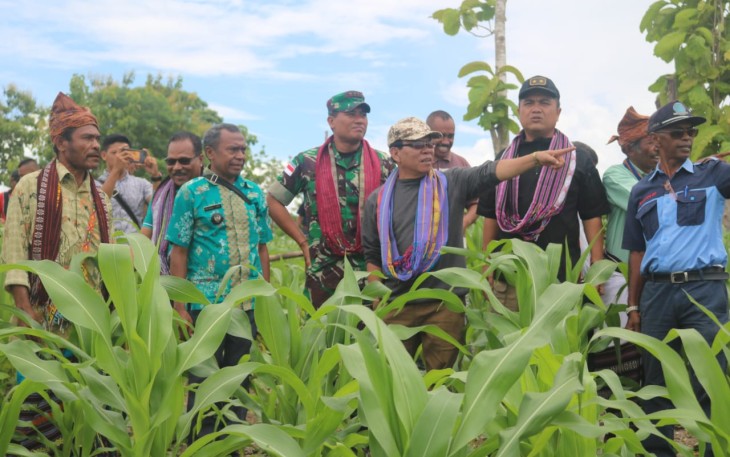 Bupati Kupang Bersama Forkopimda dan Poktan Tanam HMT Lamtoro Teramba