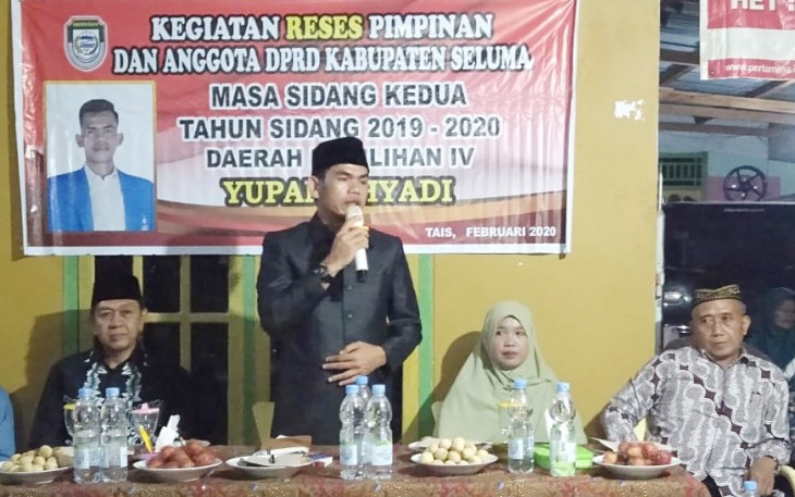 Anggota DPRD Seluma Yupan Ahyadi Serap Aspirasi Warga