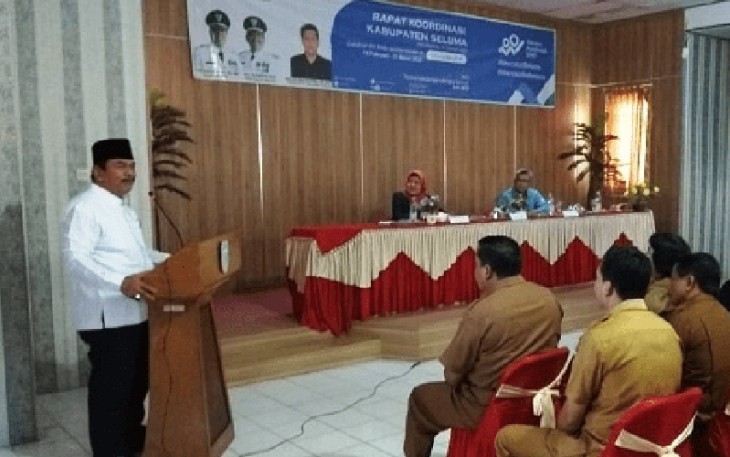 Wakil Bupati Seluma Suparto Buka Rakor Sensus Penduduk 2020 Online 