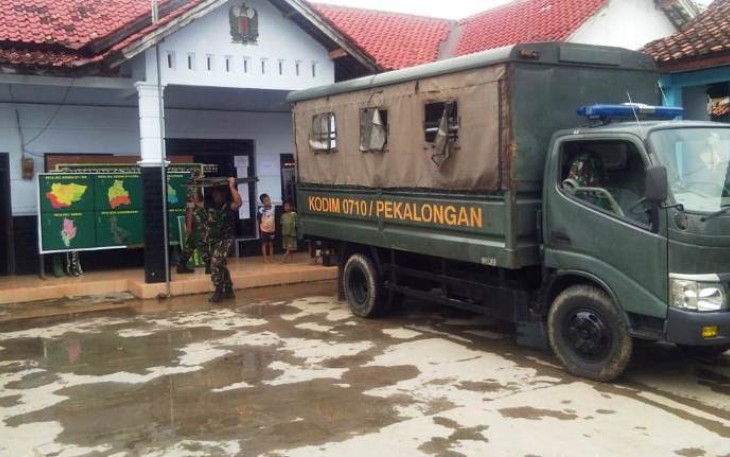 Terus Dimantapkan Penataaan Poskotis di Lokasi TMMD Pekalongan