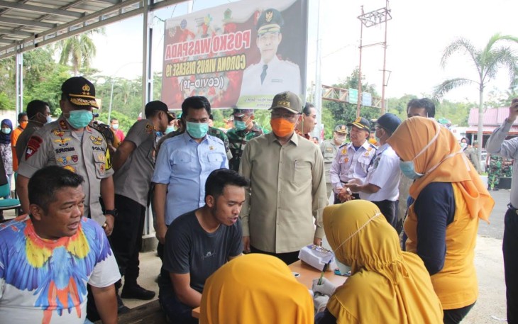 Gubernur dan Kapolda Bengkulu Pastikan Pintu Masuk Perbatasan Jalankan Prosedur Cegah Covid-19