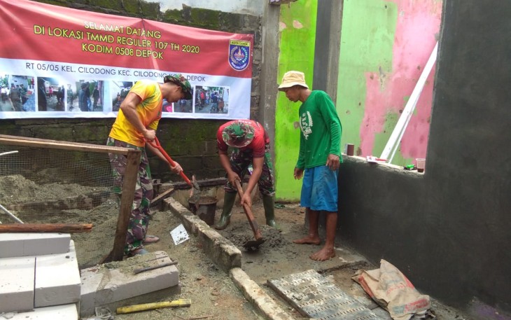 Satgas TMMD Kejar Target Rehab Rumah Nona Rita