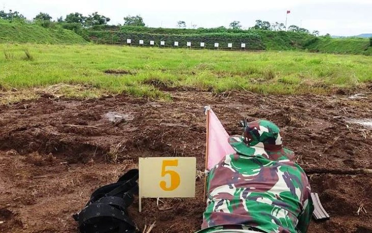 Lapangan Tembak Kodim Brebes Diuji Coba