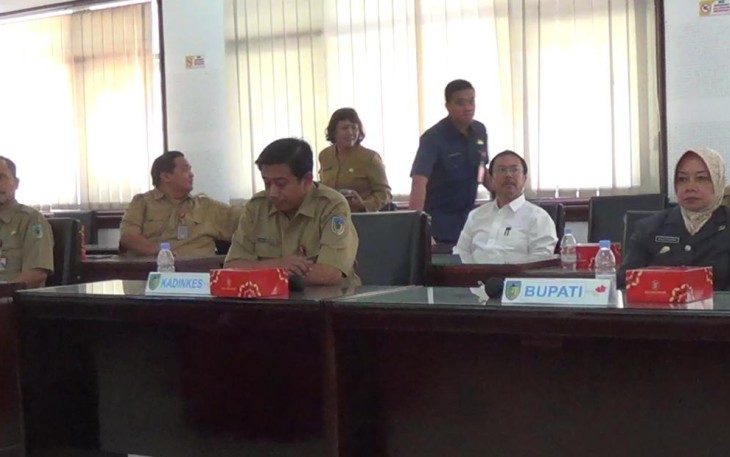 Tim Percepatan Penanganan Covid-19 Kabupaten Kediri saat rakor