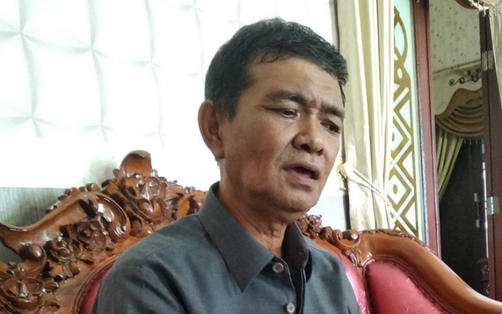 Wakil Bupati Aceh Singkil Sazali saat ditemui wartawan di kediamannya.