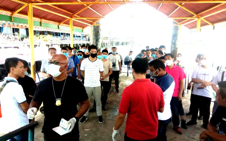 39 TKA Tiba di Pelabuhan Bulang Linggi