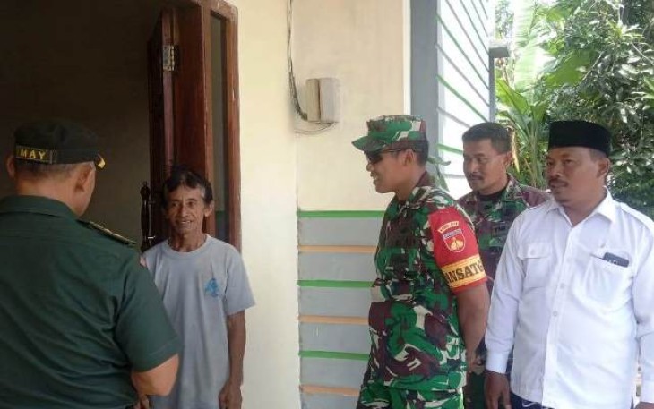 Tim Inspektorat Kodam IV Diponegoro Cek Keluarga Asuh Satgas TMMD Reguler Pekalongan