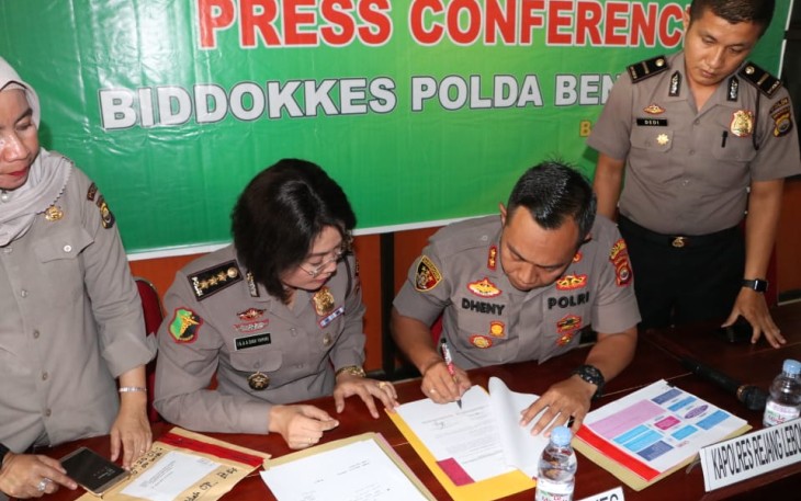 Rilis penyampaian hasil tes DNA