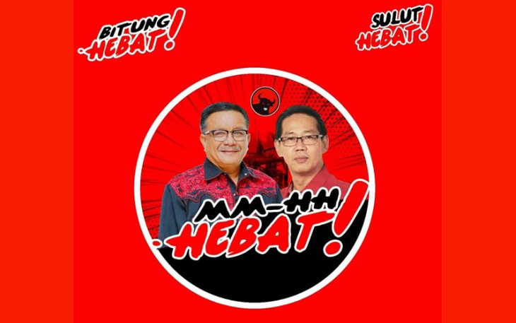 Gambar Maurits Mantiri dan Hengky Honandar yang menjadi viral di Medsos