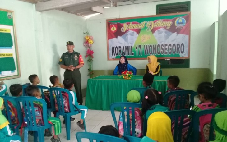 Koramil Wonosegoro Diserbu Belasan Anak TK